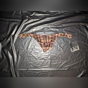 N2N Men's Plaid Thong Size L
